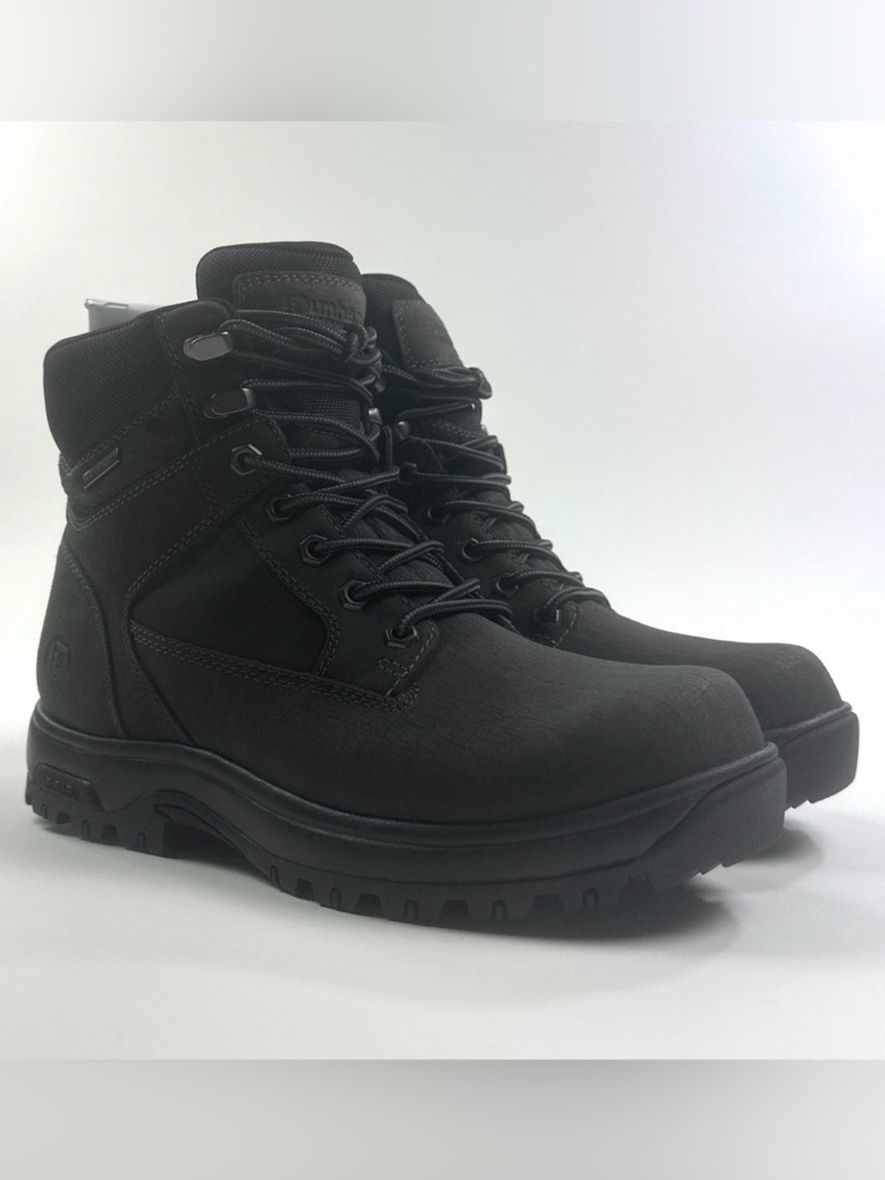 Dunham 8000 Works 6 Inch Dark Gray Men Waterproof Ankle Work Boots Plain Toe 020